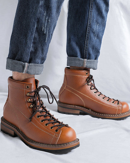 Men's High Top British Style Martin Boots