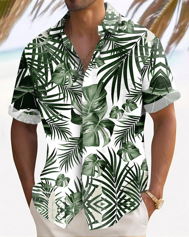 Hawaii Beach Men's Clothing Print Shirt Casual