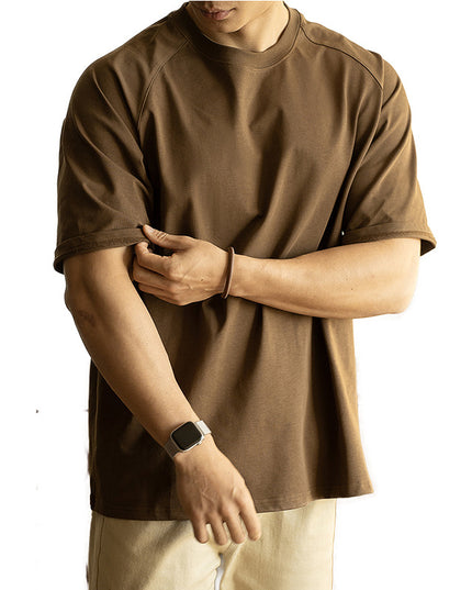 Antibacterial Sun Protection Raglan Sleeve Profile Loose T-shirt Men
