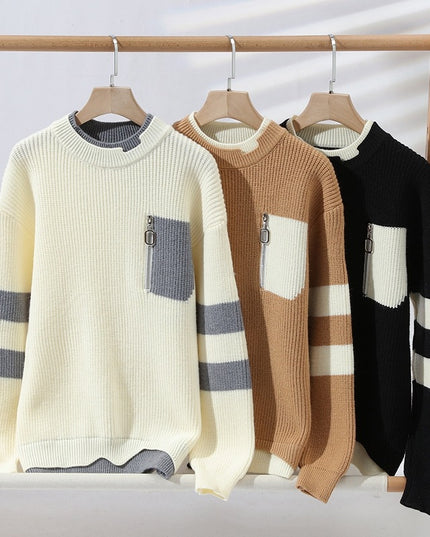 Autumn And Winter New Casual Sweater Boys Knitted Bottoming Shirt