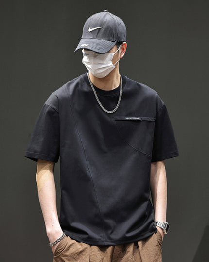 Summer Purple Short Sleeve T-shirt Men