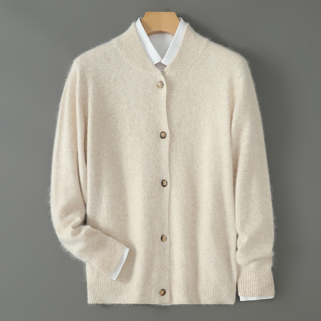 Casual Plus Size Outer Wear Men's Dehaired Angora Sweater