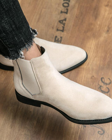 Rubber Pigskin Martin Boots Casual Men's Boots High-top