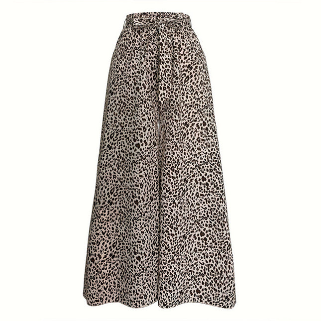 Stretch Slim Women Belt Bow Trousers