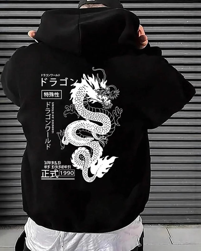 European And American Simple Printed Dark Style Hoodie