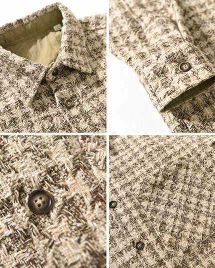 Men's Retro Casual Long-sleeved Shirt