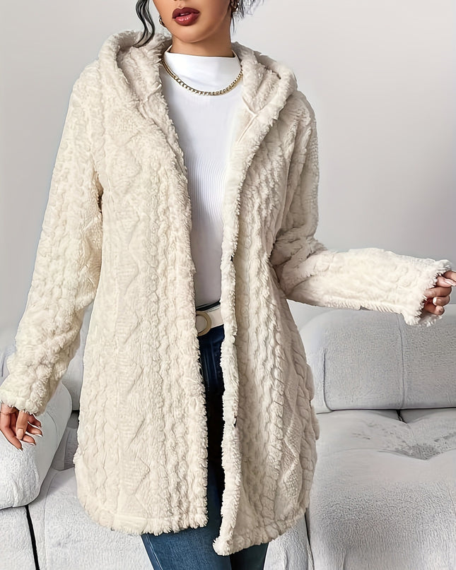Women's Winter Long Hooded Cardigan Coat