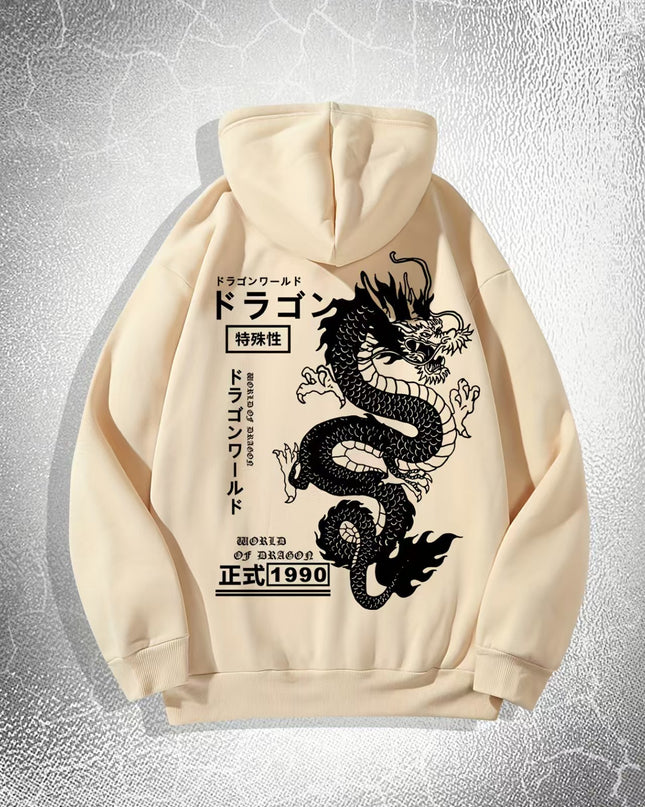 European And American Simple Printed Dark Style Hoodie