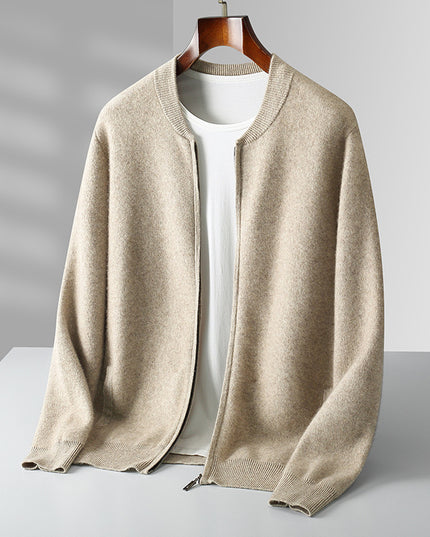 Round Neck Top Men's Cardigan Coat