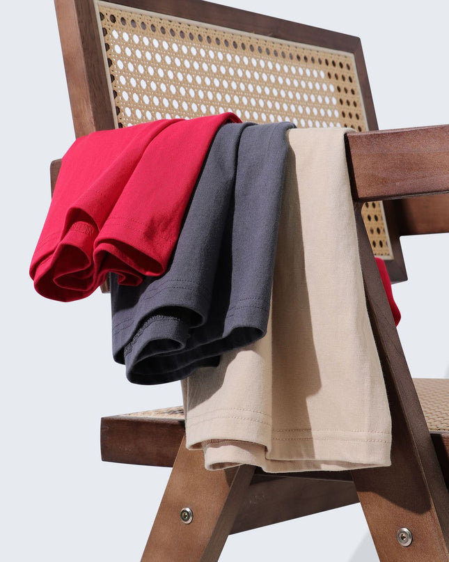 Men's Cotton Seamless Round Neck Short-sleeved T-shirt