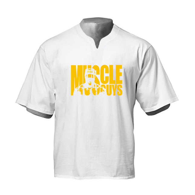 Fashionable Breathable Fitness Muscle Short Sleeve Men