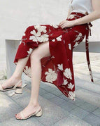 Red Background Magnolia