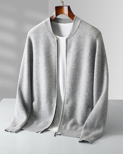 Round Neck Top Men's Cardigan Coat