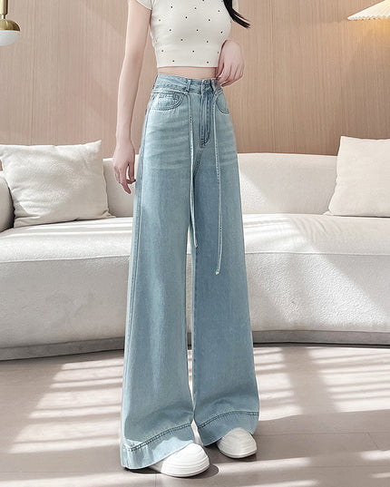 Jeans Women's Loose High Waist Moonlight Blue Wide Leg Trousers