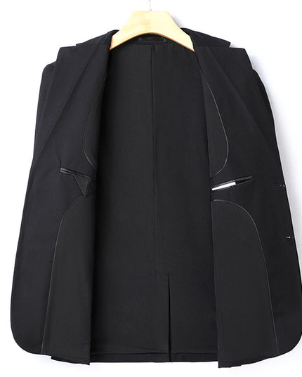 Men's Business Simplicity Flat Collar Plus Size Suit Pants Suit