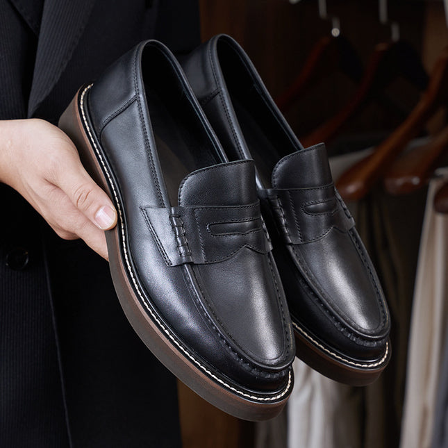 Comfortable Breathable Commuter Business Casual Leather Shoes Men