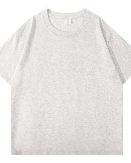 Cotton Short Sleeve T-shirt Men's Summer Loose Half Sleeve Solid Color