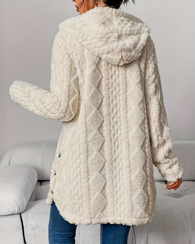 Women's Winter Long Hooded Cardigan Coat
