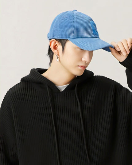 Japanese Loose Fit Hooded Sweater – Solid Color Adjustable Streetwear Pullover