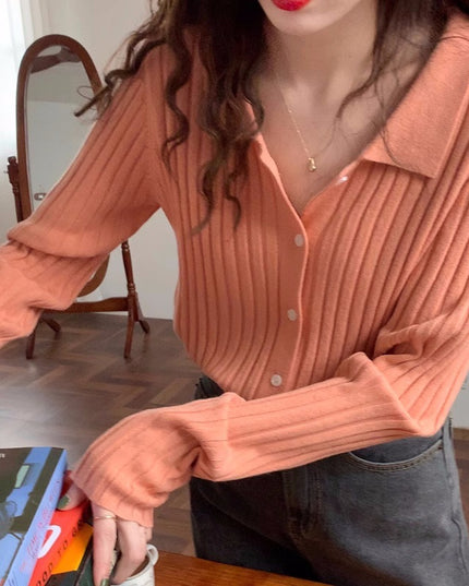 Retro Gentle Inner Wear Sweater Cardigan