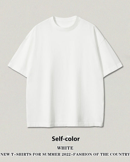 Washed Heavy Cotton Short Sleeve Retro