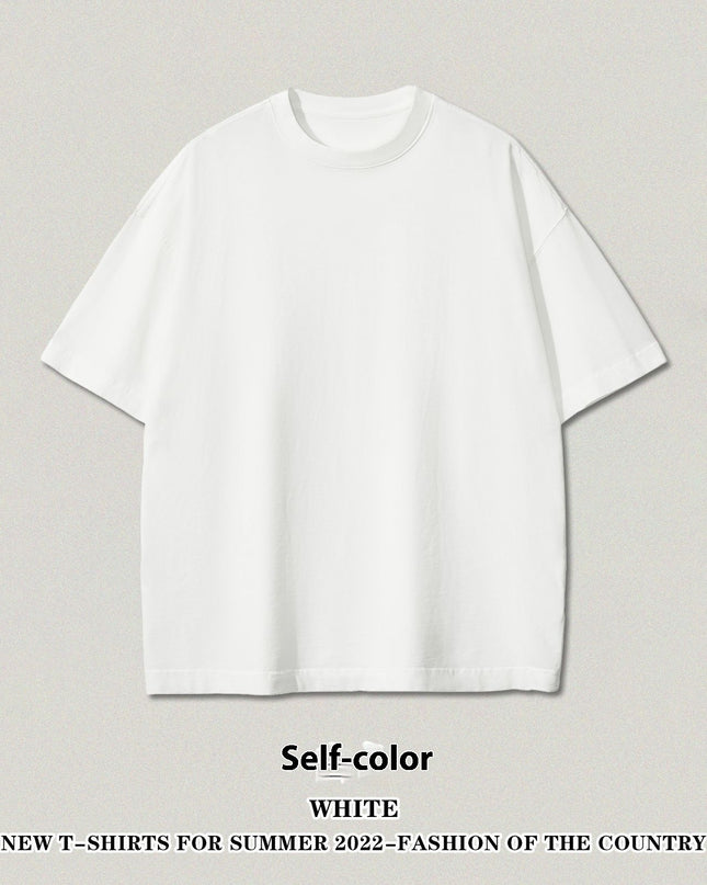 Washed Heavy Cotton Short Sleeve Retro