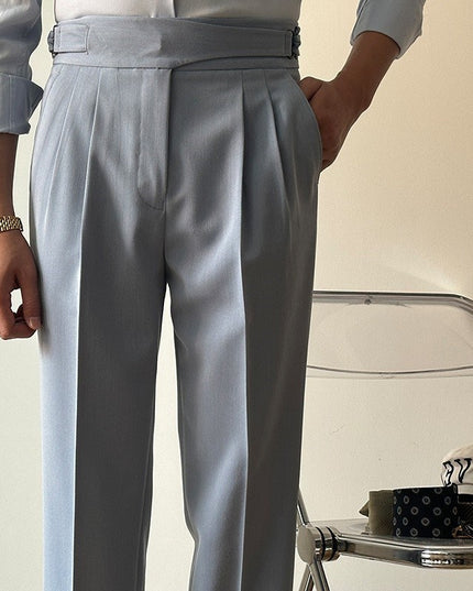 High Waist Slim Fit Business Casual Trousers