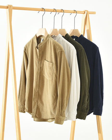 Autumn Loose Corduroy Long Sleeve Shirt