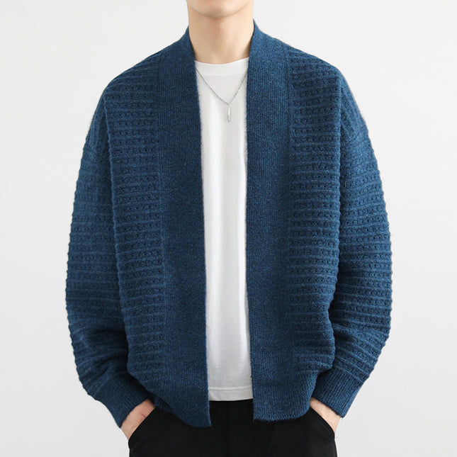 Cardigan Coat Men's Spring And Autumn Trendy Loose
