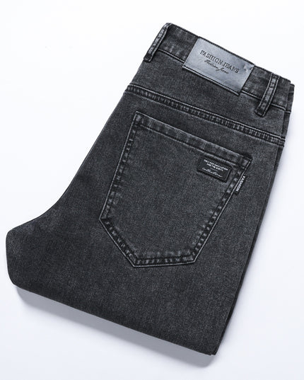 Versatile Stretch Slim Straight Men's Jeans