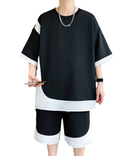 High Quality Stitching Sports Suit Men's Summer Thin