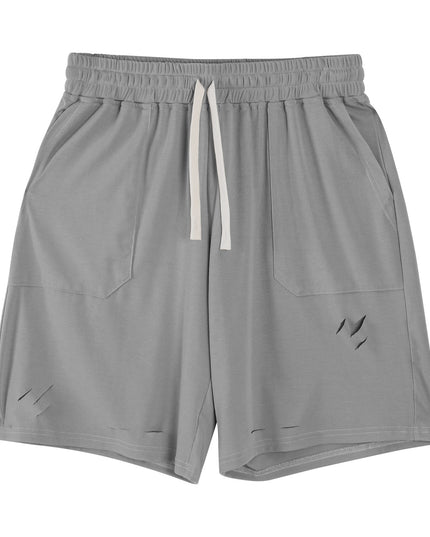 Five-point Shorts Sports Casual Men's Ripped Breathable