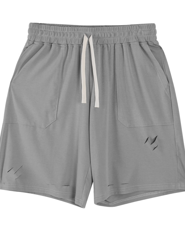 Five-point Shorts Sports Casual Men's Ripped Breathable
