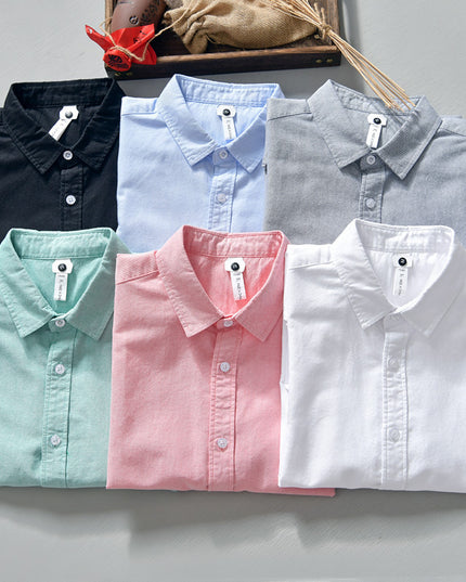 Men's Casual Minimalist Long Sleeve Shirt