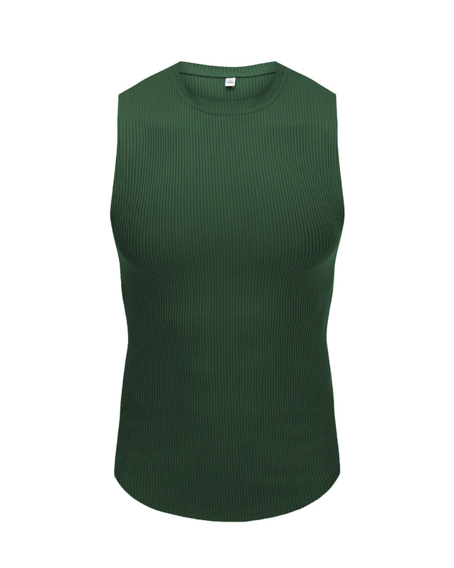 Wide Shoulder Bottoming Sleeveless Thread Vest For Men