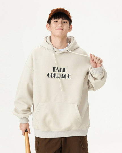 Hooded Sweater Letter Printing Loose All-matching Top