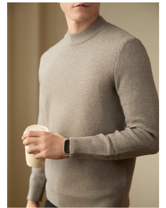 Men's Thickened Long-sleeved Round Neck Simple Casual All-match Sweater