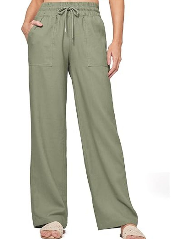 Women's Linen Wide-leg Cotton And Linen Casual Beach Summer Pants