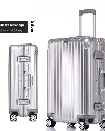 Aluminum Magnesium Luggage Password Trolley Case