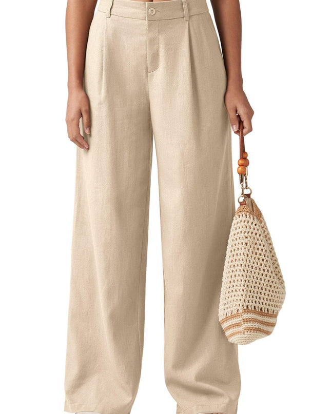 Loose Casual And Comfortable Pocket Straight-leg Pants