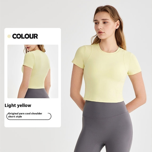 Yoga Clothing Top Women's Sports Short-sleeved T-shirt