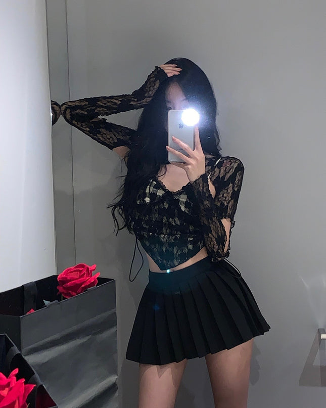 Women's Summer Irregular Sweet And Spicy Lace Camisole Bottoming Shirt