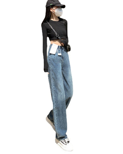 Plus Size Wide Legs Jeans For Women Autumn And Winter