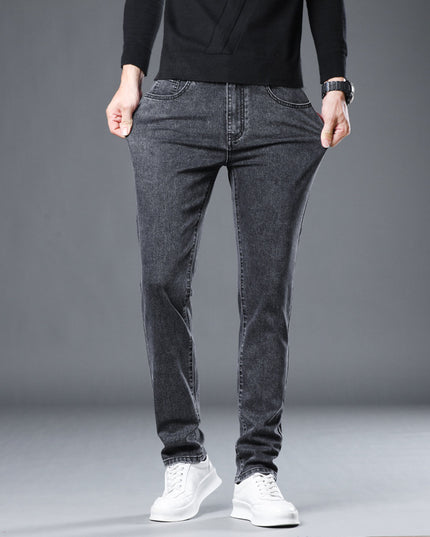 Versatile Stretch Slim Straight Men's Jeans