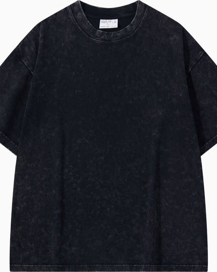 Thickened Cotton Short-sleeved Drop-shoulder T-shirt Bottoming Shirt Top