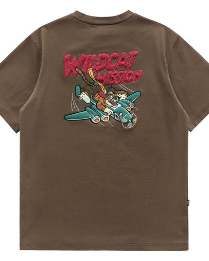 Men's Fashion Vintage Embroidered Short-sleeved T-shirt