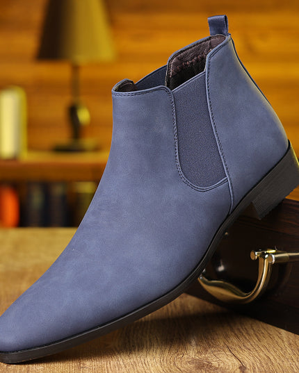 British Style Leather Boots Men's Plus Size