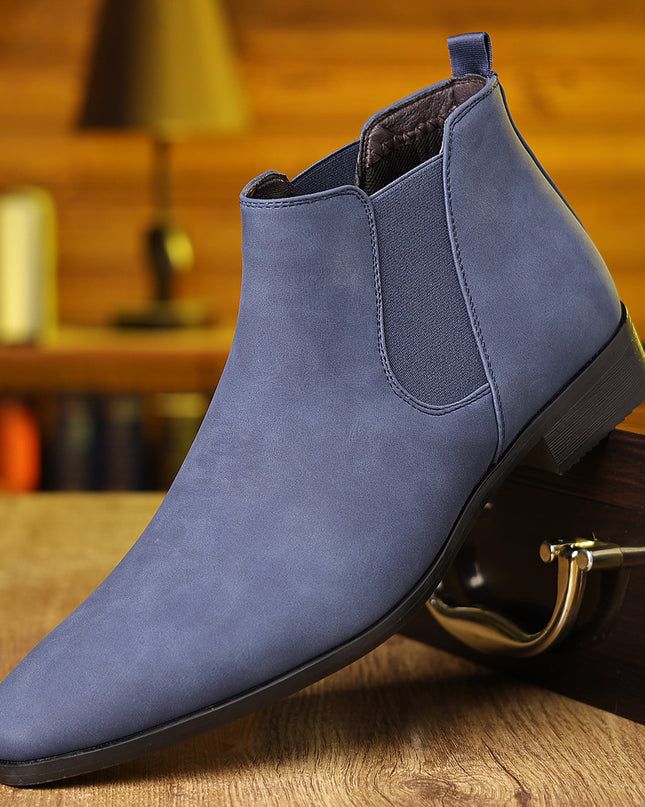 British Style Leather Boots Men's Plus Size