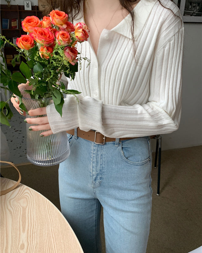 Retro Gentle Inner Wear Sweater Cardigan