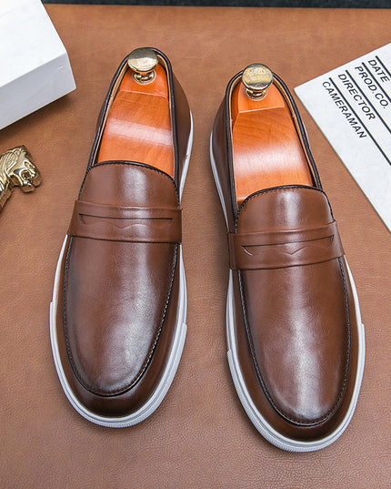Plus Size Board Shoes Male Business Casual Leather Shoes